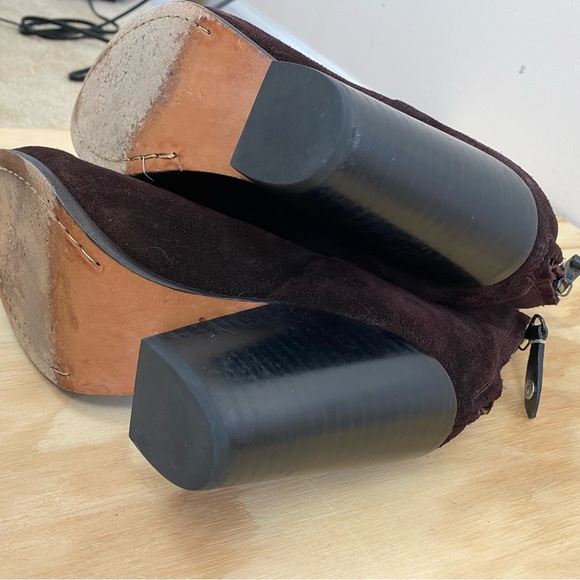 Rag & Bone Classic Newbury Brown Suede Ankle Bootie - Picture 2 of 10